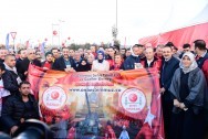 ÜSKÜDAR BELEDİYESİ 15 TEMMUZ ŞEHİT AİLELERİ VE GAZİLERLE İSTANBUL MARATONU ÖNCESİ BİR ARAYA GELDİ