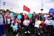 ÜSKÜDAR BELEDİYESİ 15 TEMMUZ ŞEHİT AİLELERİ VE GAZİLERLE İSTANBUL MARATONU ÖNCESİ BİR ARAYA GELDİ