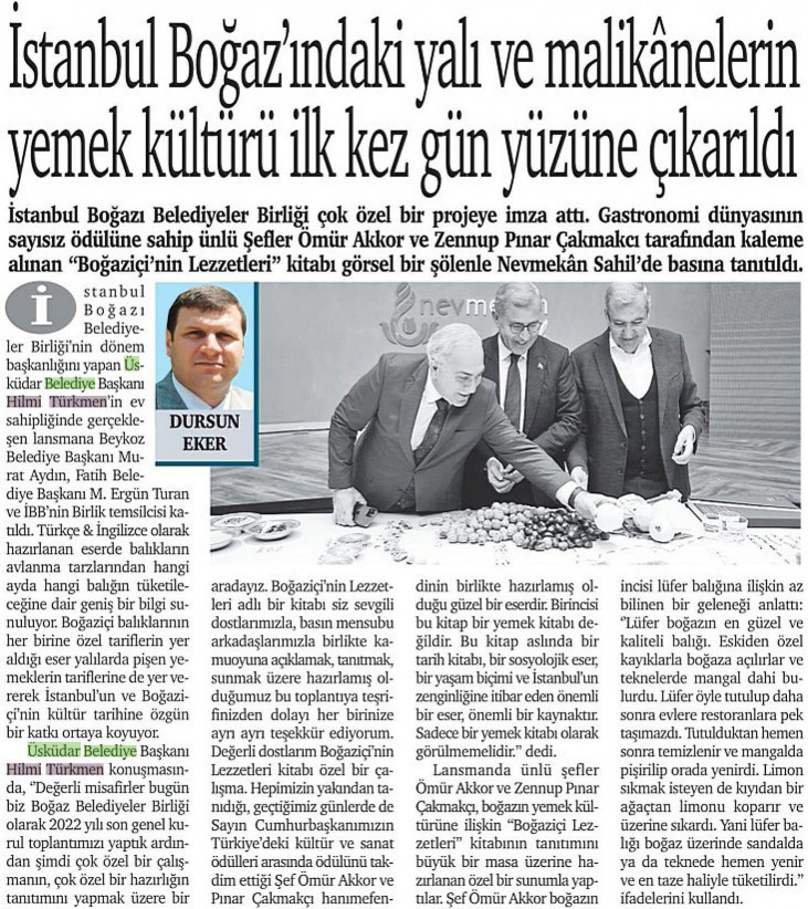 İstanbul Boğazı'ndaki Yalı ve Malikanelerin Yemek Kültürü İlk Kez Gün Yüzüne Çıkarıldı