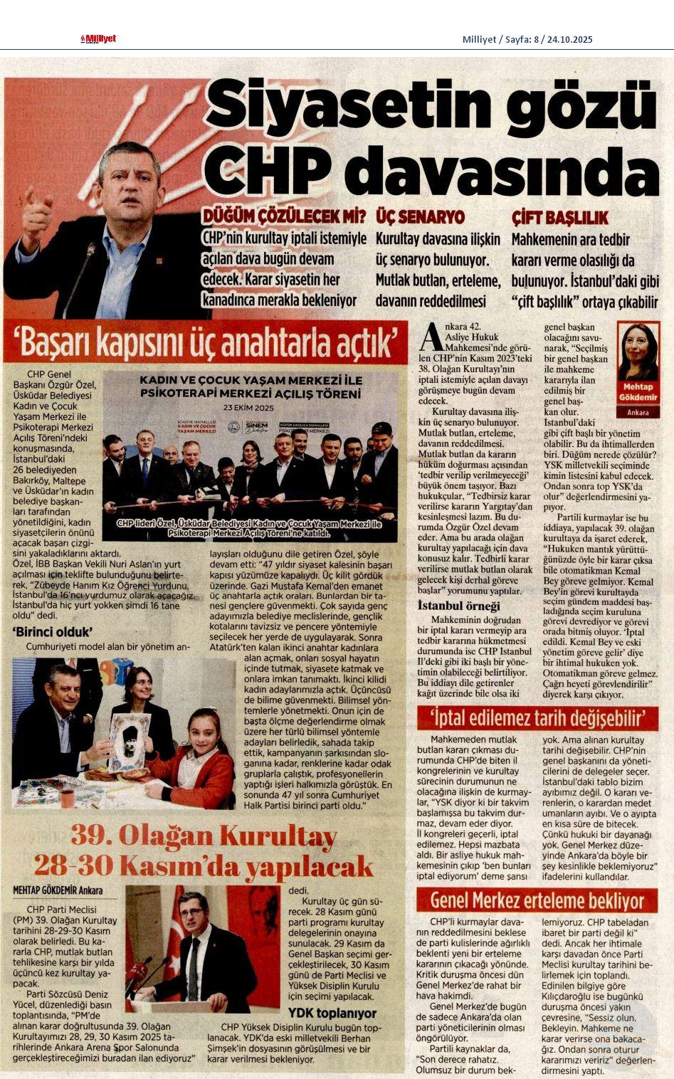 'BAŞARI KAPISINI ÜÇ ANAHTARLA AÇTIK'