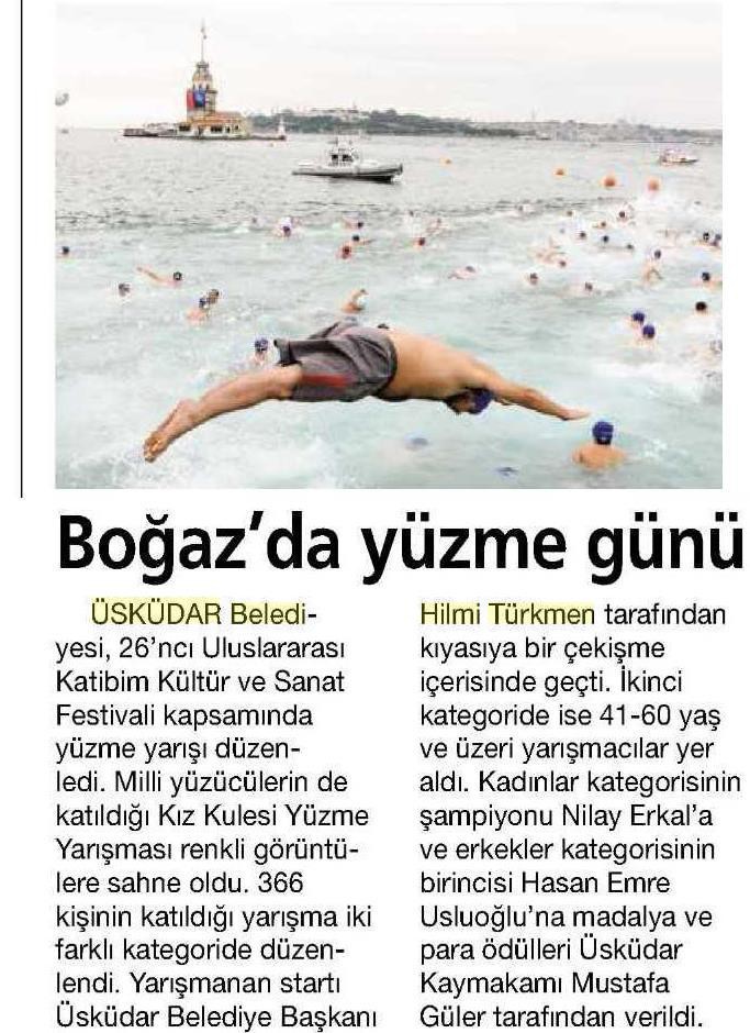 Boğaz'da Yüzme Günü Boğaz'da Yüzme Günü