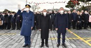 CUMHURİYETİMİZİN KURUCUSU GAZİ MUSTAFA KEMAL ATATÜRK YAPILAN RESMİ TÖRENLE ANILDI