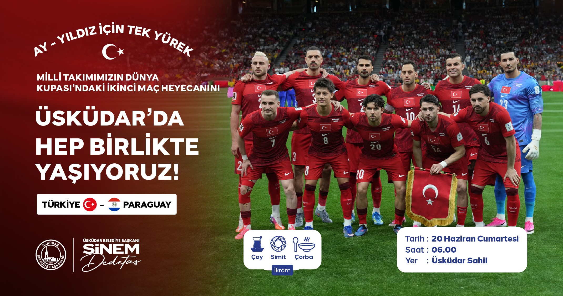AY YILDIZ İÇİN TEK YÜREK: ÜSKÜDAR'DA MİLLİ HEYECAN