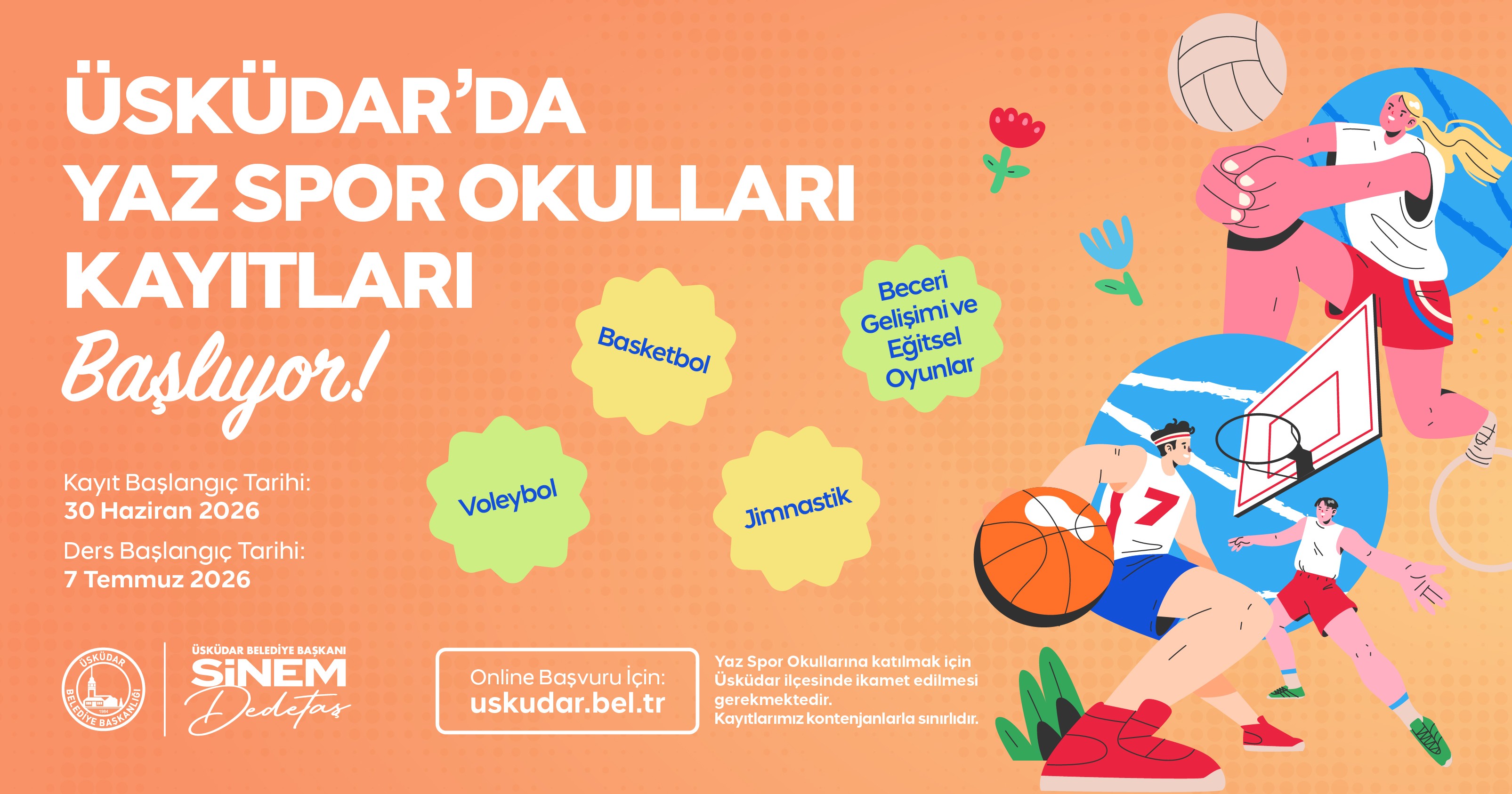 ÜSKÜDAR'DA YAZIN RİTMİNİ SPOR BELİRLEYECEK