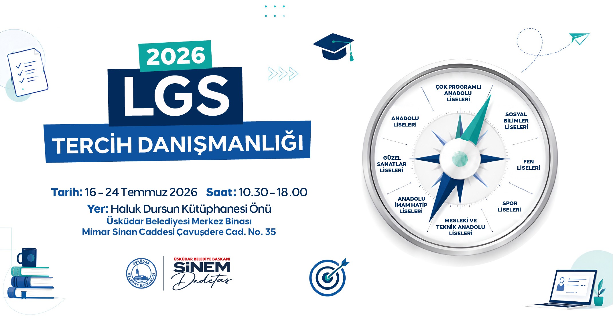 ÜSKÜDAR BELEDİYESİ'NDEN LGS TERCİH DÖNEMİNDE ÜCRETSİZ REHBERLİK DESTEĞİ