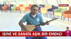 İŞİNE VE SANATA AŞIK BİR EMEKÇİ